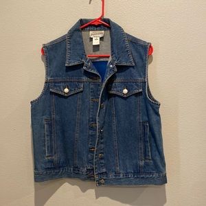 Pendleton denim vest